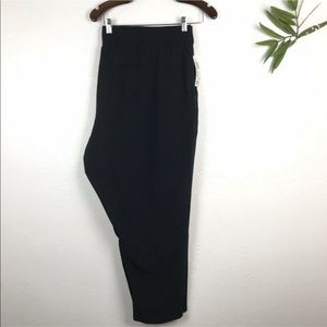 Peace & Pearls Black Pull On Pants